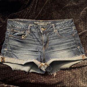 American Eagle Outfitters Dark Blue Jean Shorts